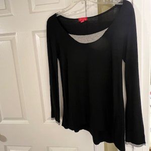 ELLE - Black long sleeve dress top